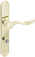 Blakes of Belgravia Polished Brass Mortise Lever Lock Set, Keyed Door Handle and Latch Set for Secure and Stylish Door Access