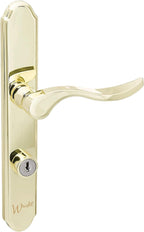 Blakes of Belgravia Polished Brass Mortise Lever Lock Set, Keyed Door Handle and Latch Set for Secure and Stylish Door Access