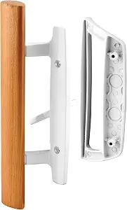 Blakes of Belgravia White Sliding Glass Door Handle Set, Replacement Door Handles with 3-15/16-Inch (100 mm) Hole Spacing